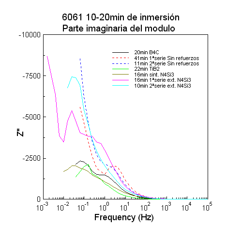 6061 Parte imaginaria del modulo a 20 minutos